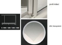 Roltechnik sprchový kout WALK G 1500 výplň transparent rám brillant 940-1500000-00-02